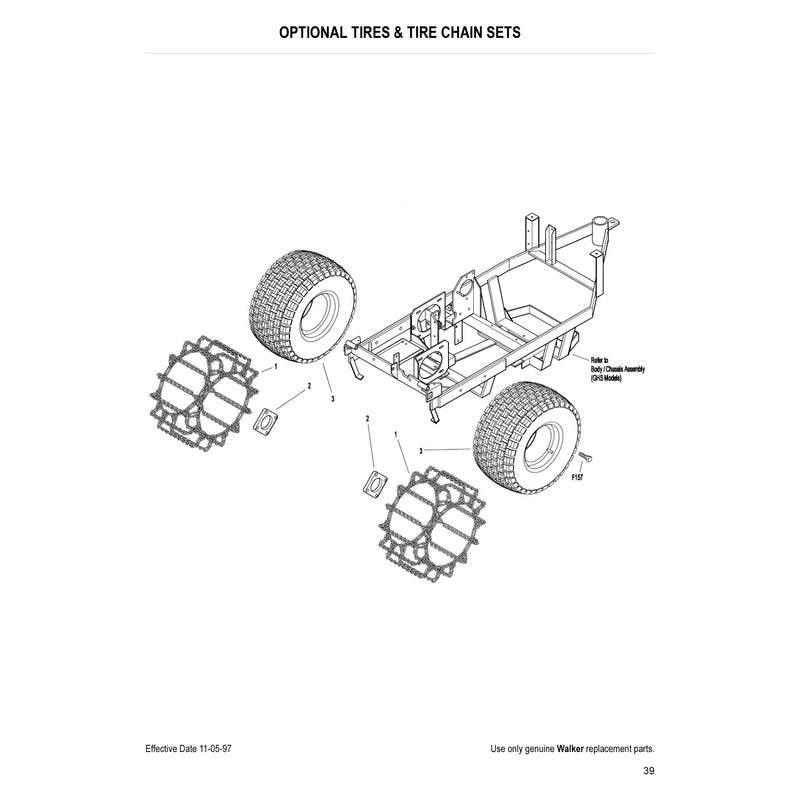 OPTIONAL TIRES AND TIRE CHAIN SETS