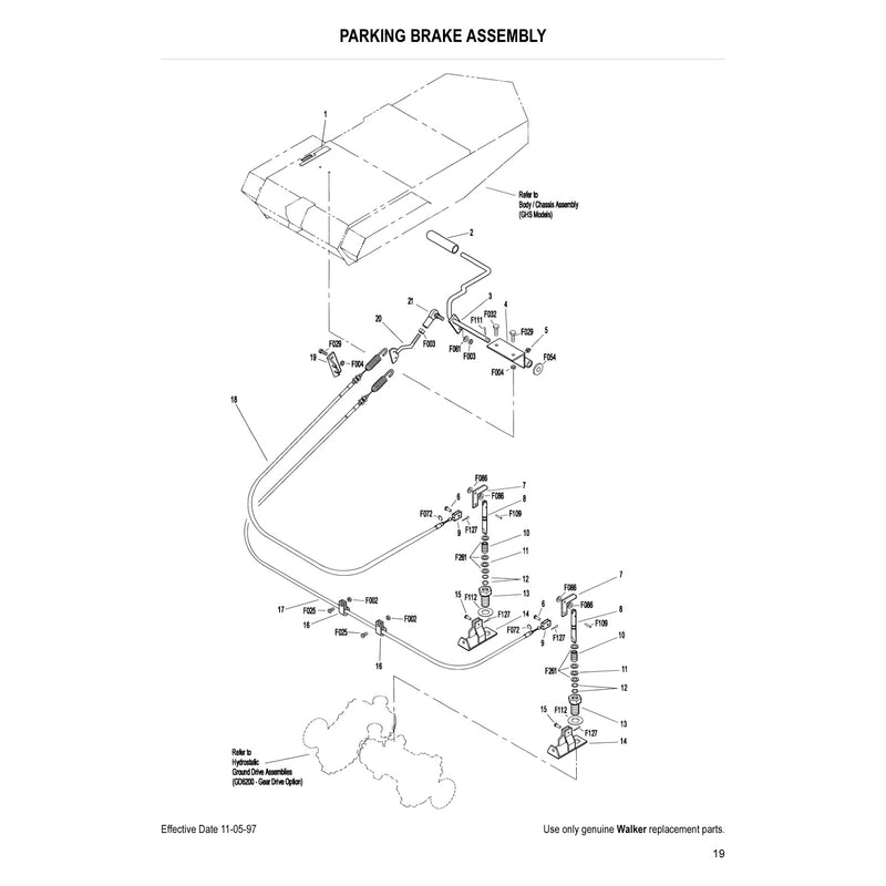 PARKING BRAKE ASSEMBLY