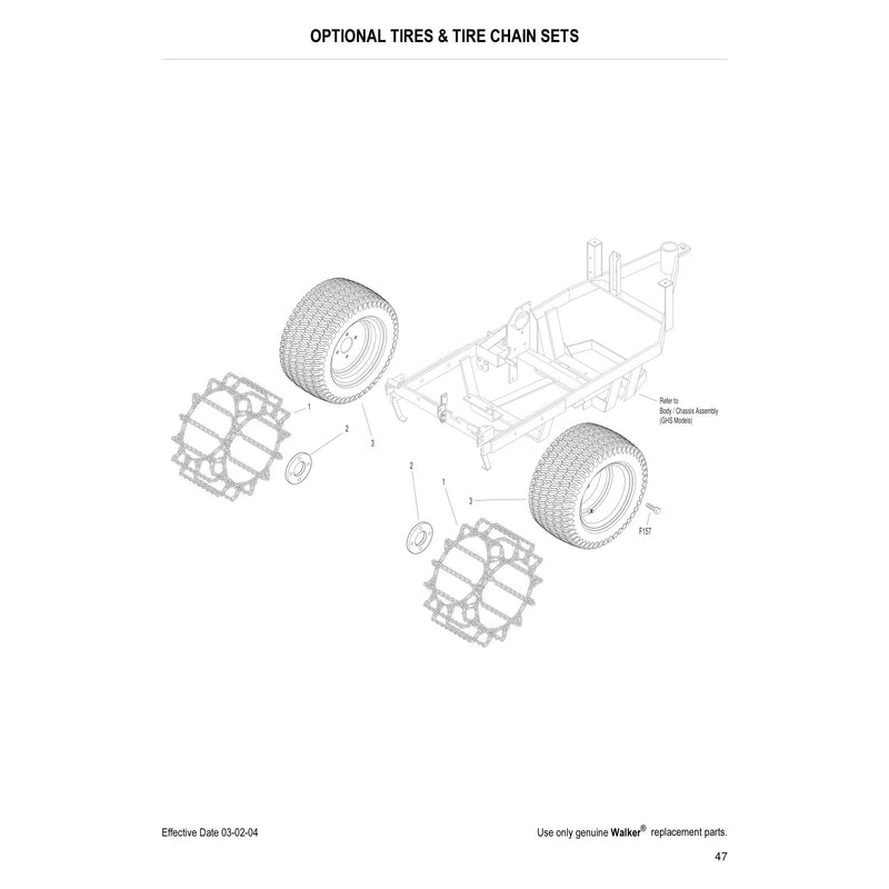 OPTIONAL TIRES AND TIRE CHAIN SETS
