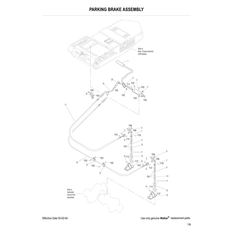 PARKING BRAKE ASSEMBLY