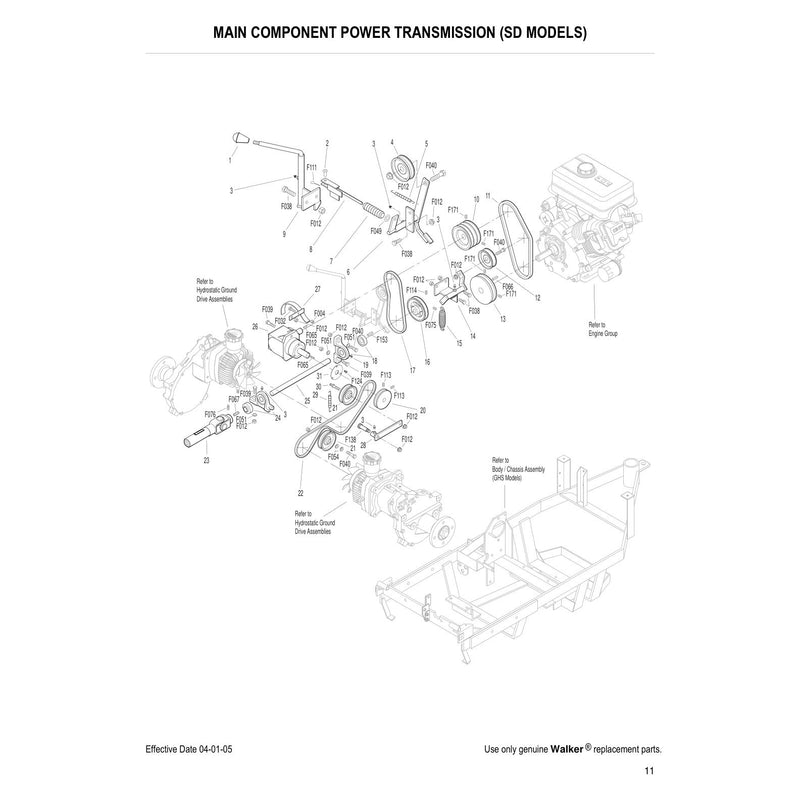 MAIN COMPONENT POWER TRANSMISSION 