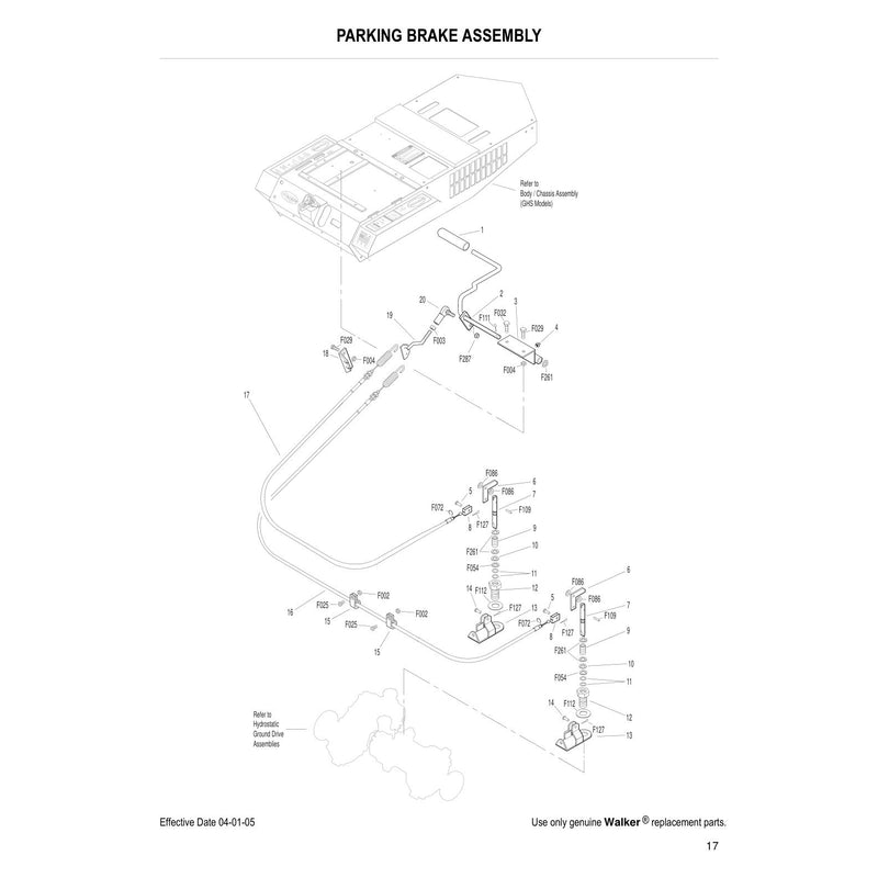 PARKING BRAKE ASSEMBLY