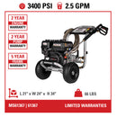 Simpson MegaShot 3400 PSI 2.5 GPM CRX 225 Gas Pressure Washer (MS61367)