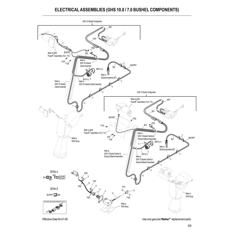 ELECTRICAL ASSEMBLIES GHS 10.0 7.0 BUSHEL COMPONENTS