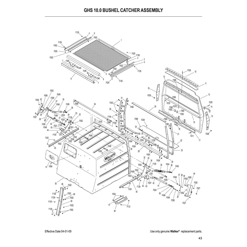 GHS 10.0 BUSHEL CATCHER ASSEMBLY