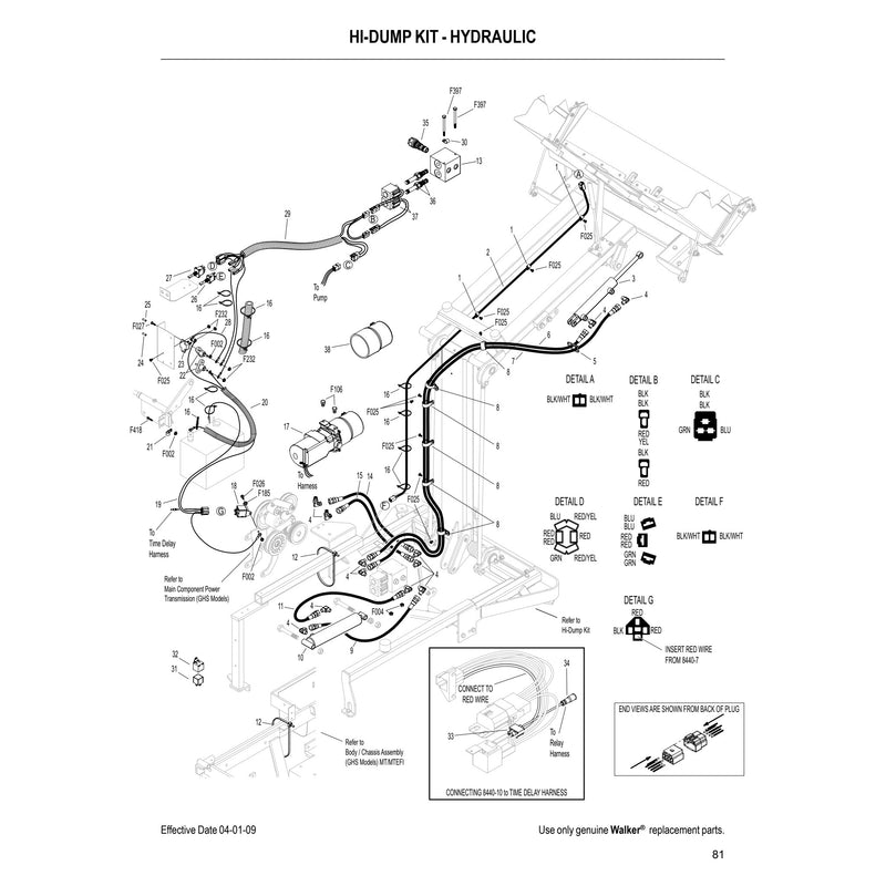 HI DUMP KIT HYDRAULIC