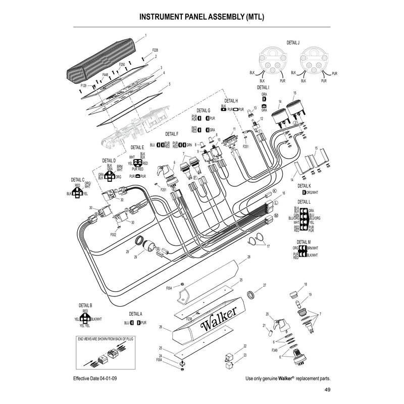 INSTRUMENT PANEL ASSEMBLY MTL