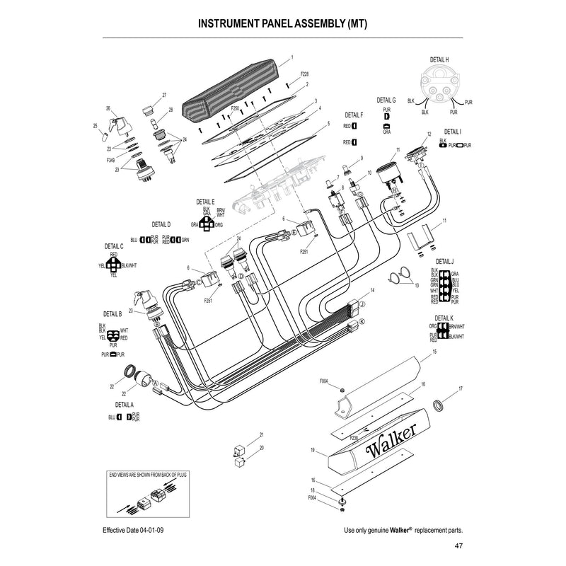 INSTRUMENT PANEL ASSEMBLY MT