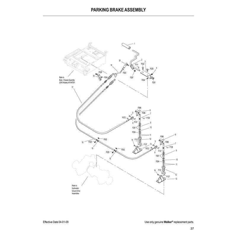 PARKING BRAKE ASSEMBLY