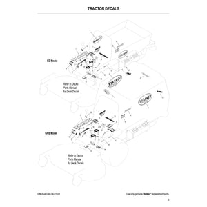Walker Mowers MT Parts Diagram (Serial # 100103 - 124811)