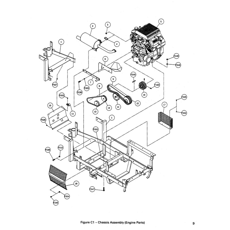 Chassis Assembly Engine Parts