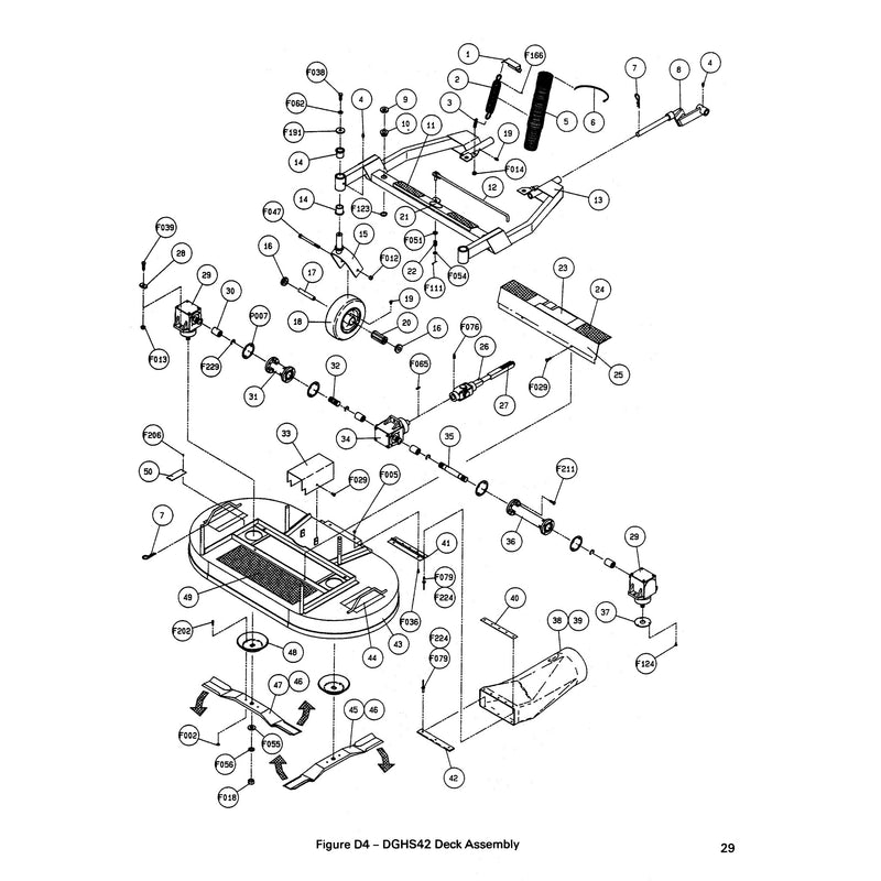 DGHS42 Deck Assembly