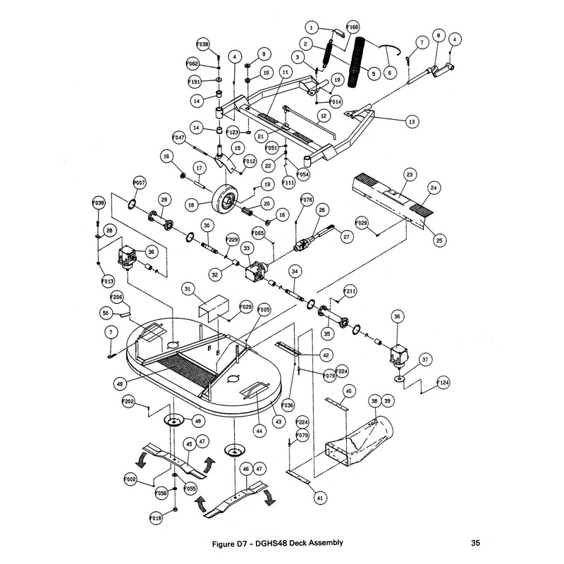 DGHS48 Deck Assembly