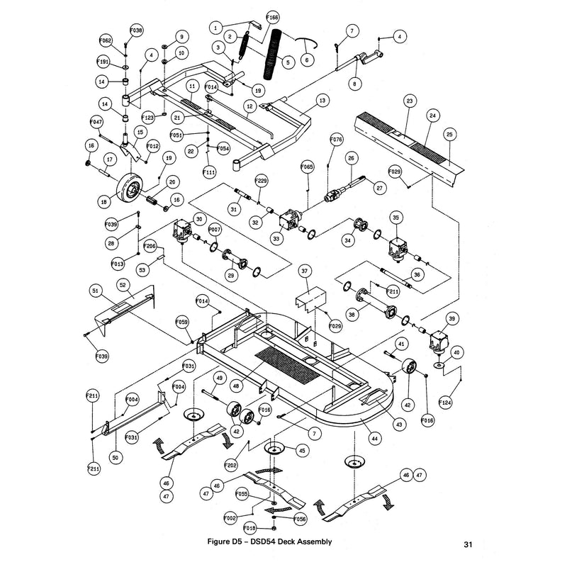DSD54 Deck Assembly
