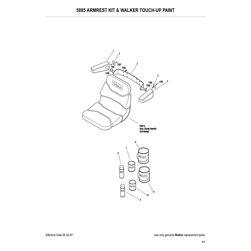 5885 ARMREST KIT 