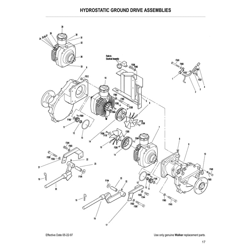 HYDROSTATIC GROUND DRIVE ASSEMBLIES