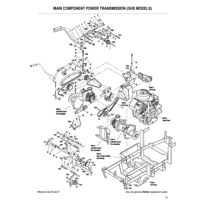 MAIN COMPONENT POWER TRANSMISSION GHS MODELS