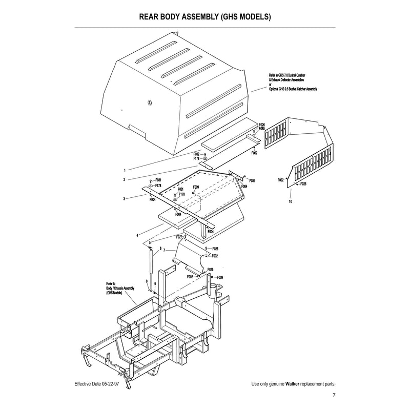 REAR BODY ASSEMBLY GHS MODELS