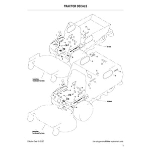 Walker Mowers MT Parts Diagram (Serial # 21329 - 37479)
