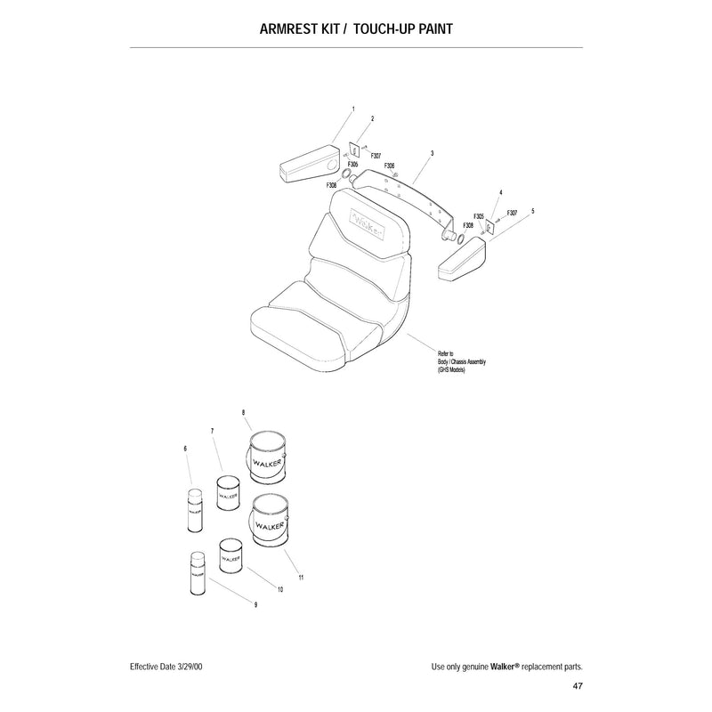 ARMREST KIT TOUCH UP PAINT