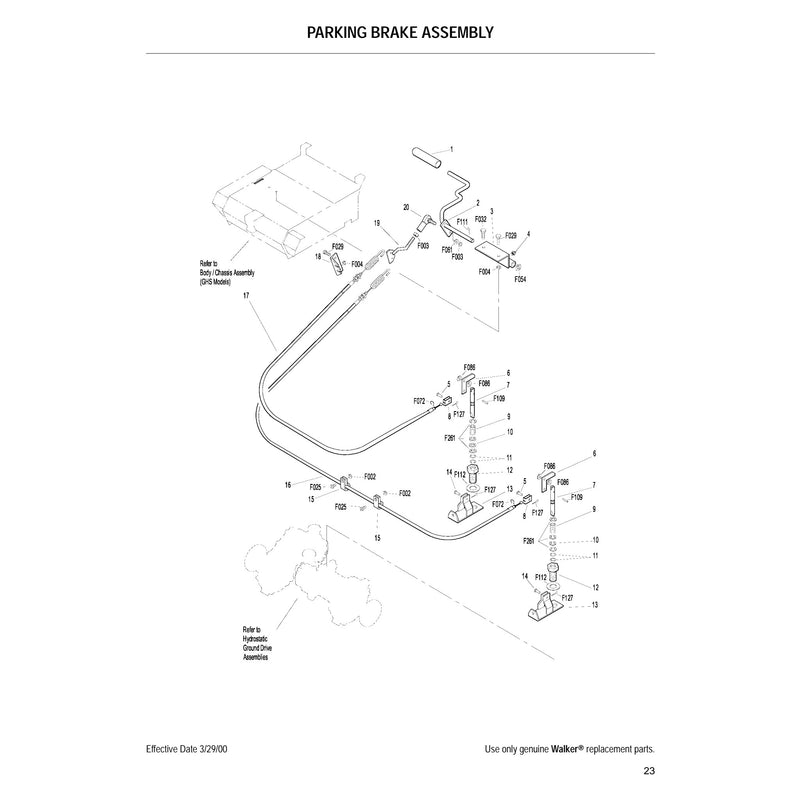 PARKING BRAKE ASSEMBLY