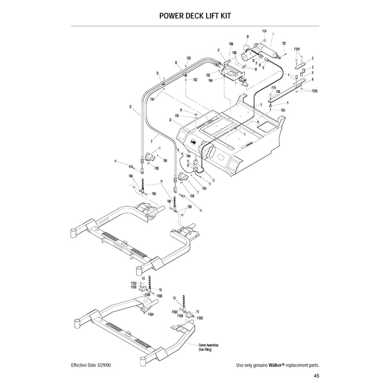 POWER DECK LIFT KIT