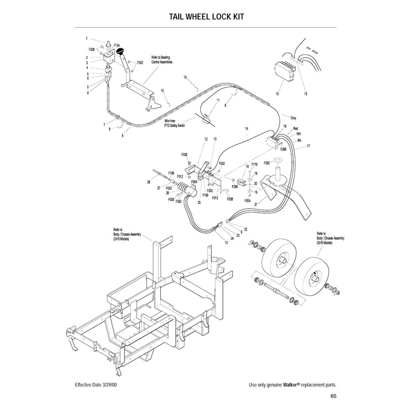 TAIL WHEEL LOCK KIT