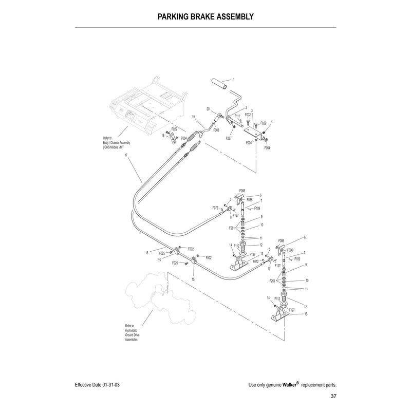 PARKING BRAKE ASSEMBLY