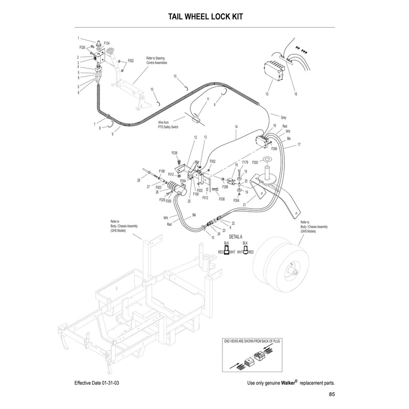 TAIL WHEEL LOCK KIT