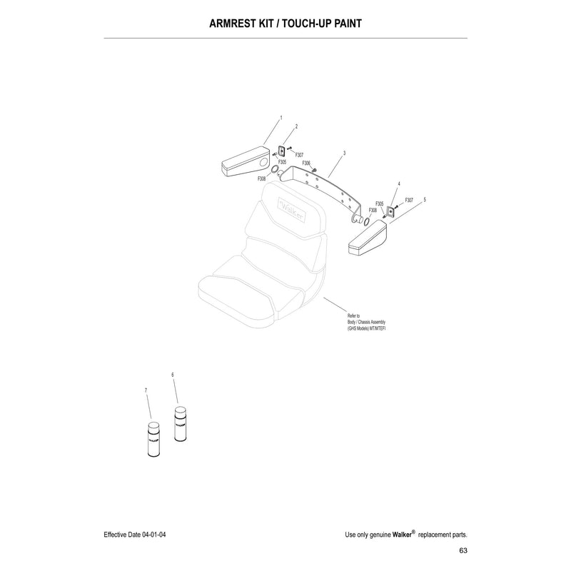 ARMREST KIT TOUCH UP PAINT