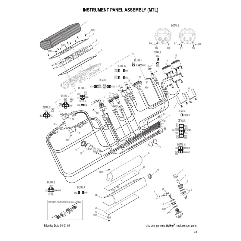INSTRUMENT PANEL ASSEMBLY MTL