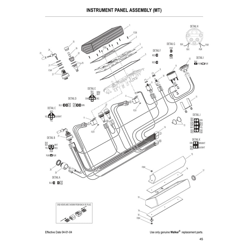 INSTRUMENT PANEL ASSEMBLY MT