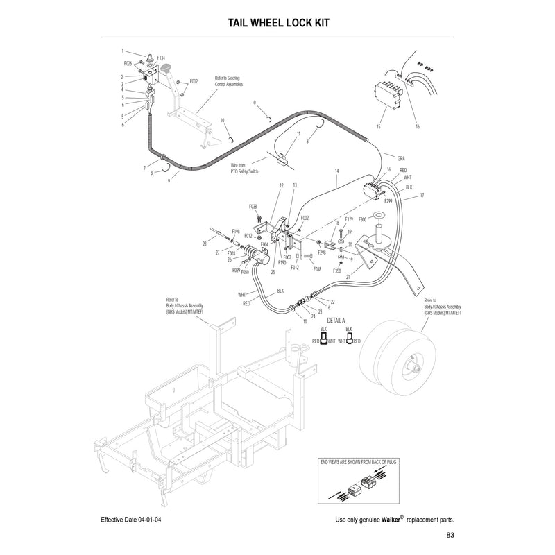 TAIL WHEEL LOCK KIT