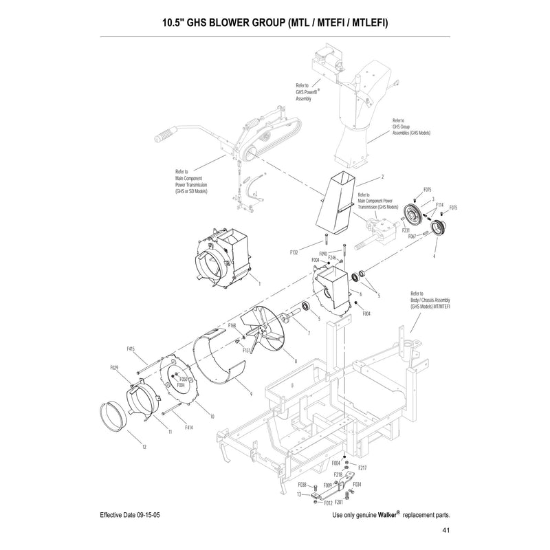 10.5in GHS BLOWER GROUP MTL MTEFI MTLEFI