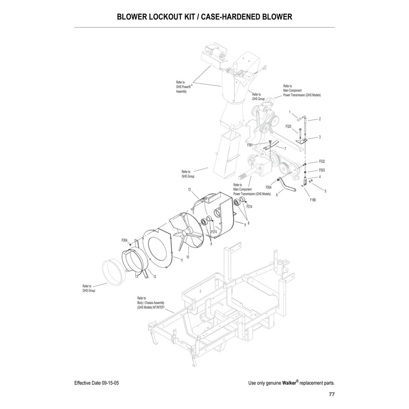 BLOWER LOCKOUT KIT CASE HARDENED BLOWER