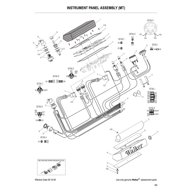 INSTRUMENT PANEL ASSEMBLY MT