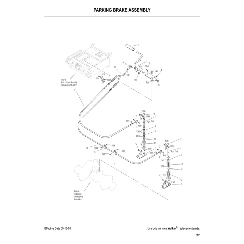 PARKING BRAKE ASSEMBLY