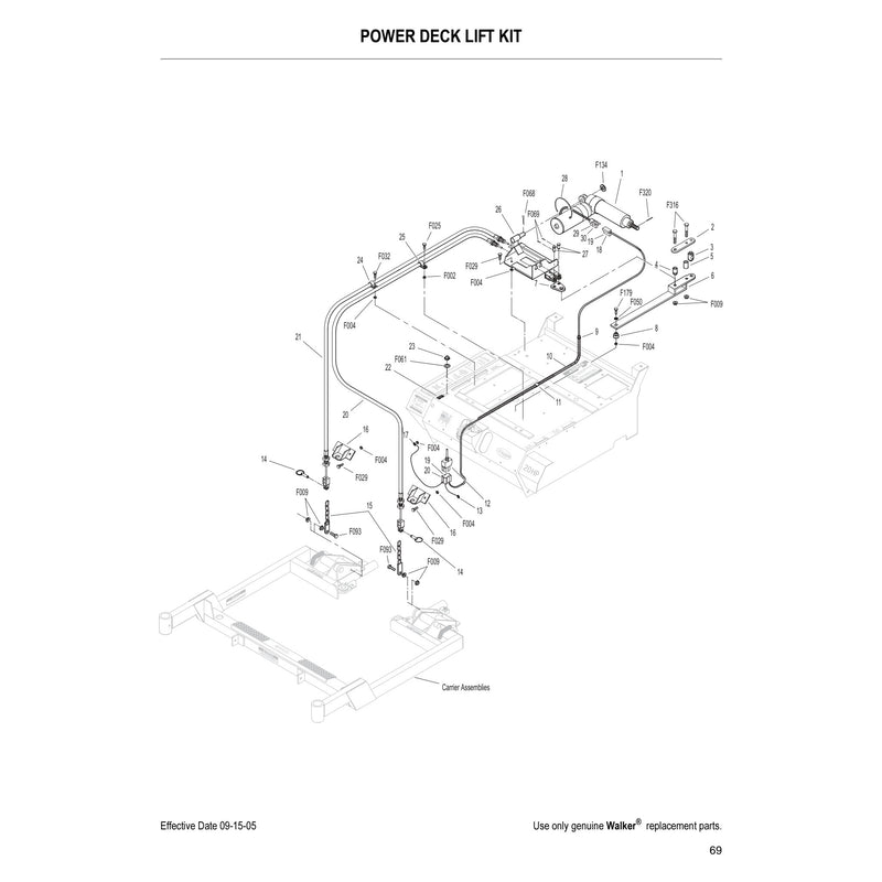 POWER DECK LIFT KIT