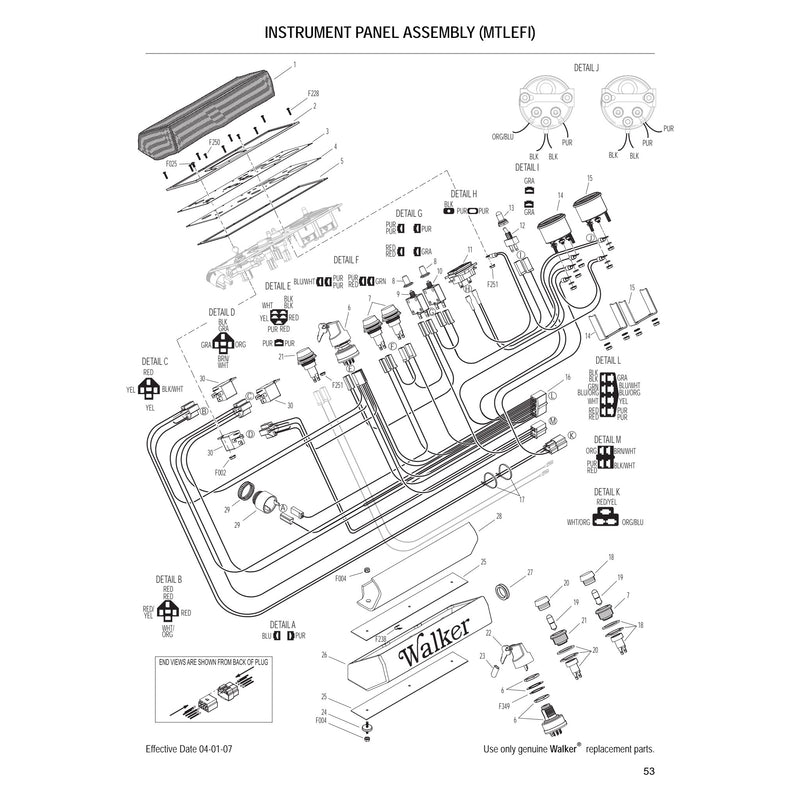INSTRUMENT PANEL ASSEMBLY MTLEFI