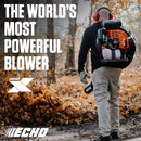 Echo PB-9010H 220 MPH 1110 CFM 79.9 cc Gas 2-Stroke X Series Backpack Blower with Hip-Mounted Throttle