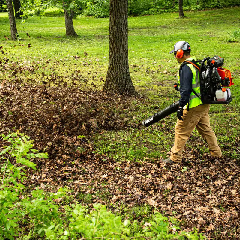 Echo PB-9010H 220 MPH 1110 CFM 79.9 cc Gas 2-Stroke X Series Backpack Blower with Hip-Mounted Throttle