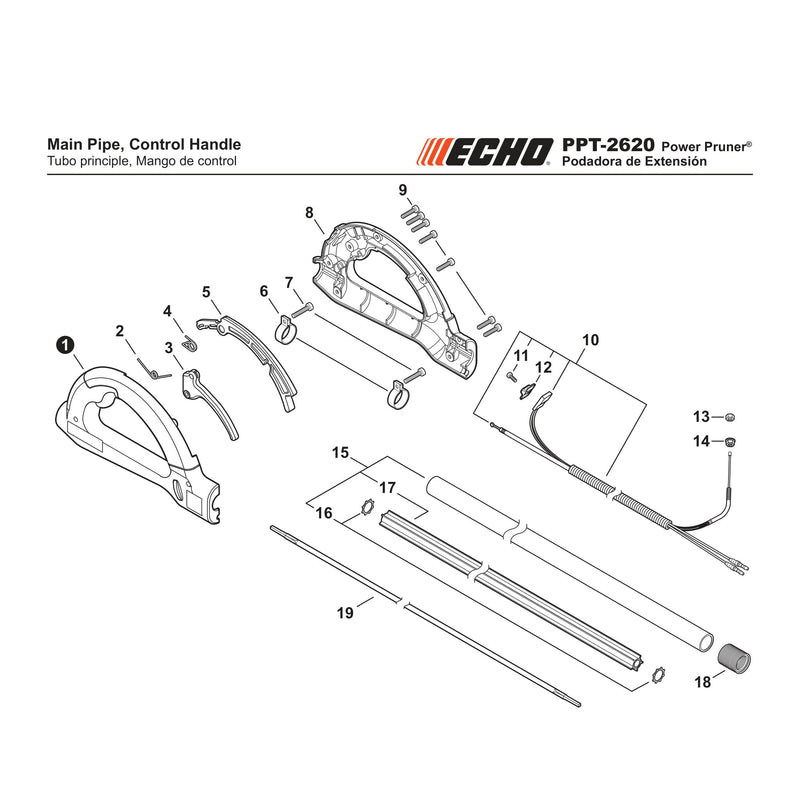 Main Pipe Control Handle