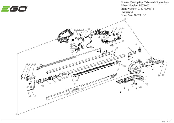 PPX1000 PARTS DIAGRAM