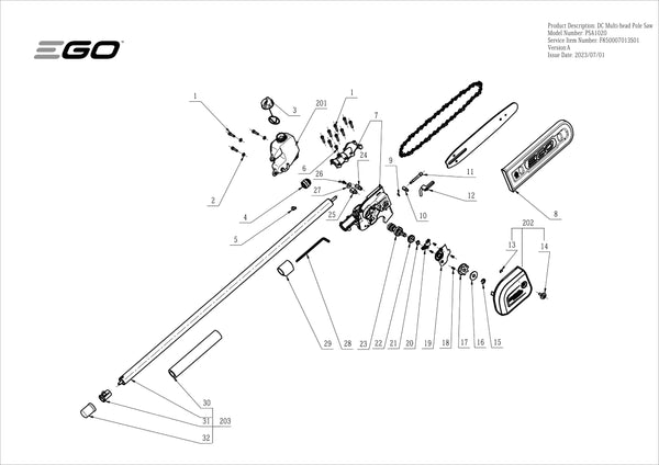 PSA1020 PART DIAGRAM