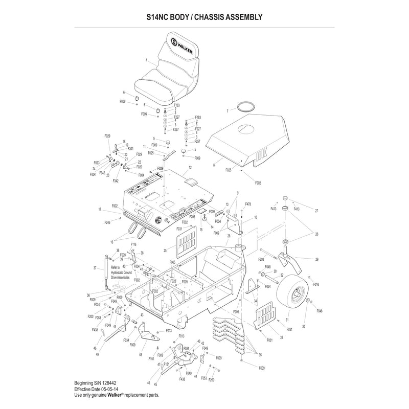 S14NC BODY CHASSIS ASSEMBLY