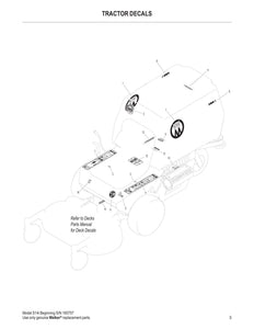 Walker Mowers S14i Parts Diagram (Serial # 165757 - 177916)
