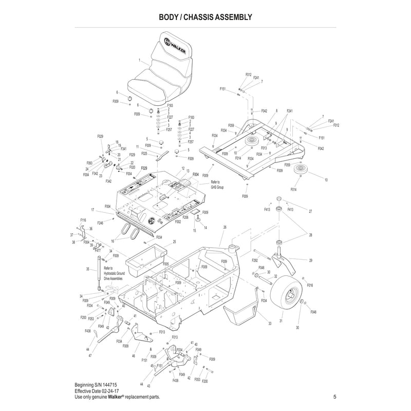 BODY CHASSIS ASSEMBLY