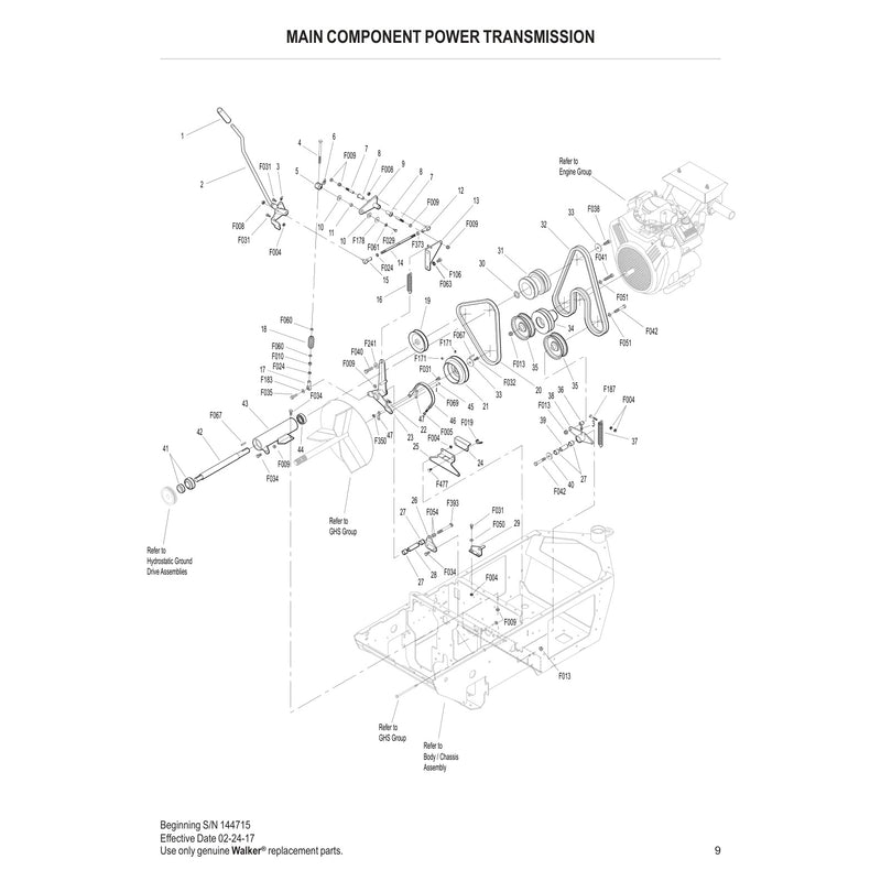 MAIN COMPONENT POWER TRANSMISSION