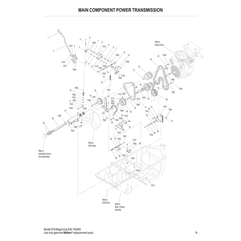 MAIN COMPONENT POWER TRANSMISSION