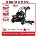 Simpson Electric 2500 PSI 1.2 GPM Electric Pressure Washer (SE61297-S)